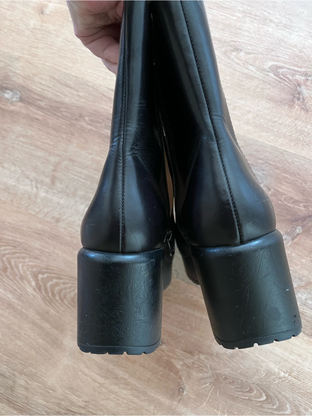 Calou Stockholm Black Platform Boots - Picture 7 of 8